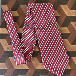 Banana Republic Red and Blue Striped Tie